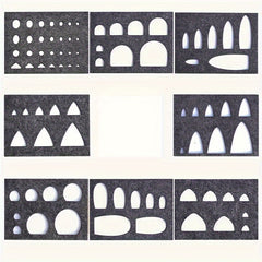 8pcs Wool Felt Mold Template Kits for Plush Toy Making Supplies