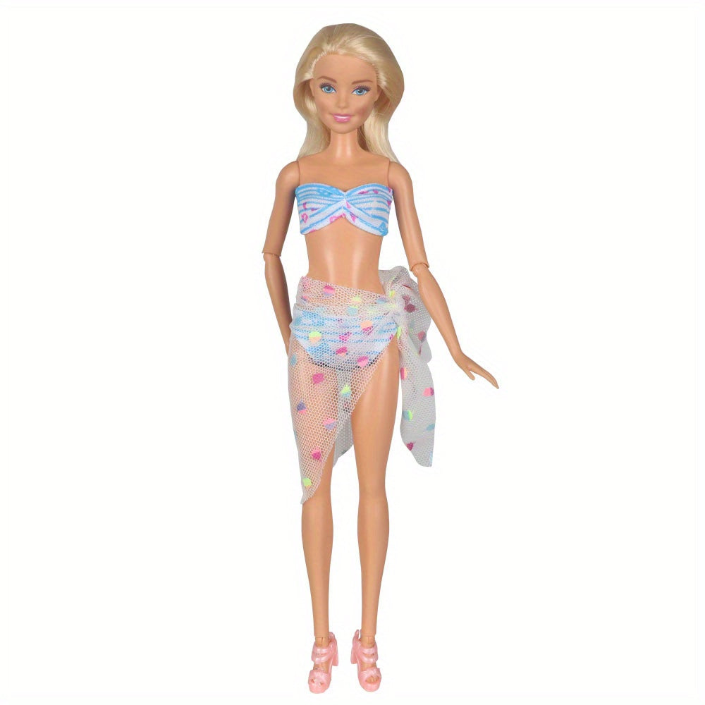 Beach Bikini Set for Dolls - Perfect Gift for Girls