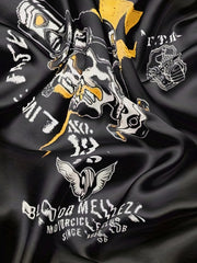 Skull Pattern Print Men's Short Sleeve Comfy T-shirt Graphic Tee