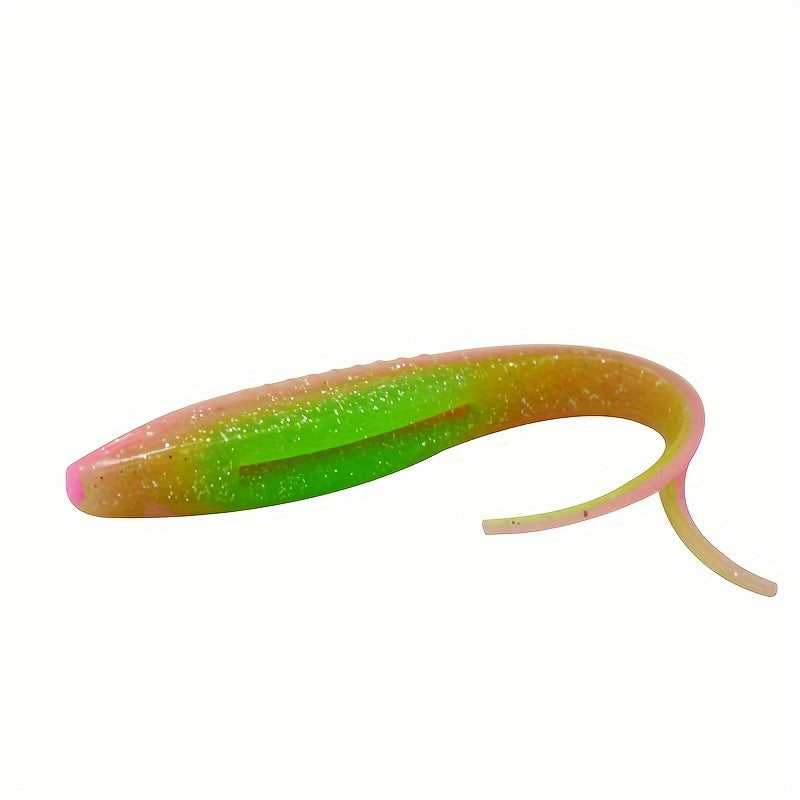 3pcs Large 16.99cm Ultra Soft Split Tail Fishing Biomimetic Baits