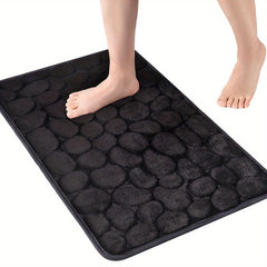 Absorbent Floor Mat Sponge Stone Texture Coffee Non slip Bathroom Floor Mat