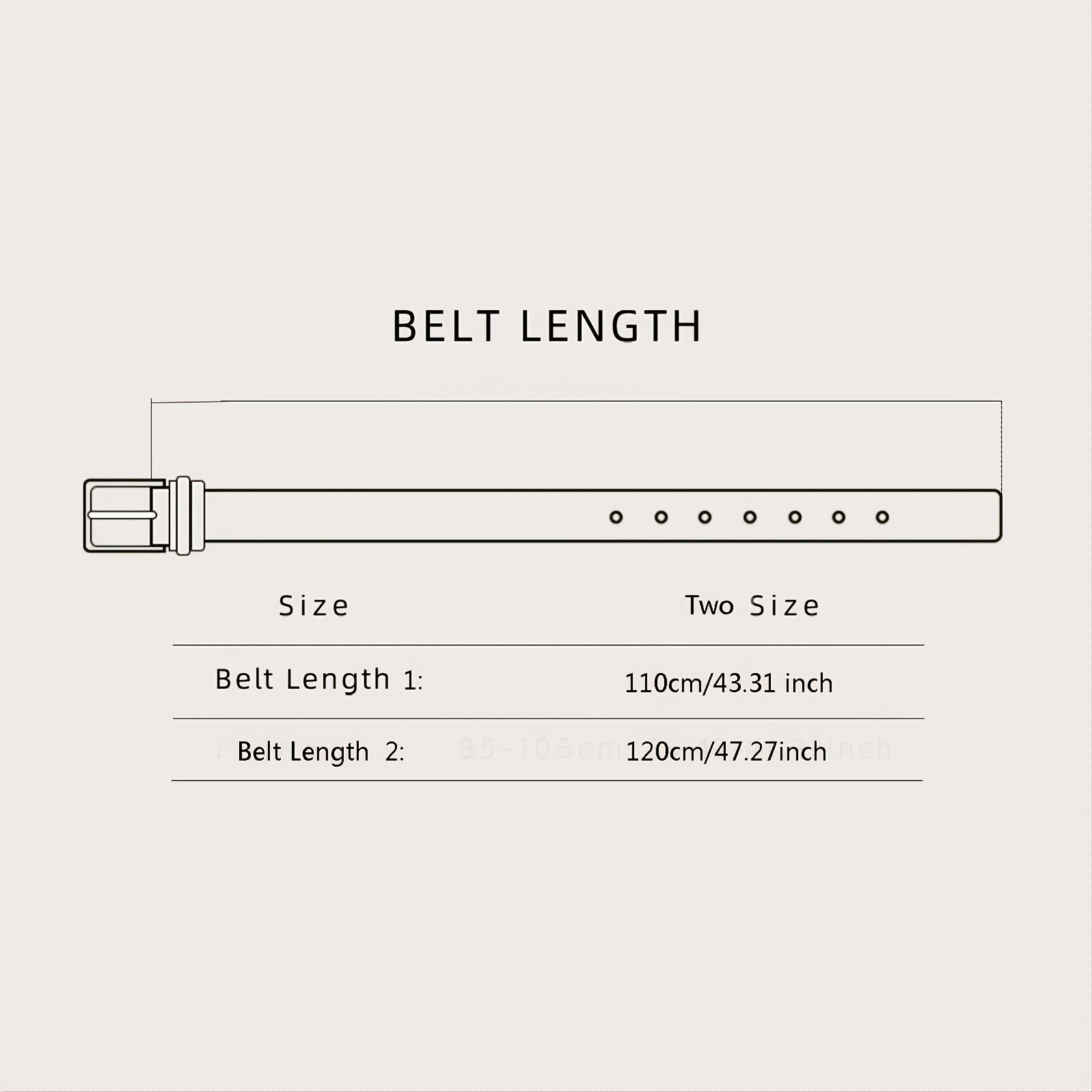 Casual Men Belt with Horse Head Button