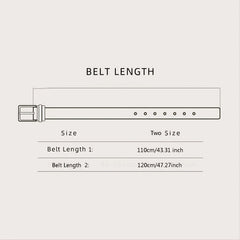 Casual Men Belt with Horse Head Button