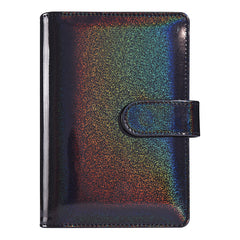 A6 Binder Glitter PU Leather Notebook with Magnetic Closure