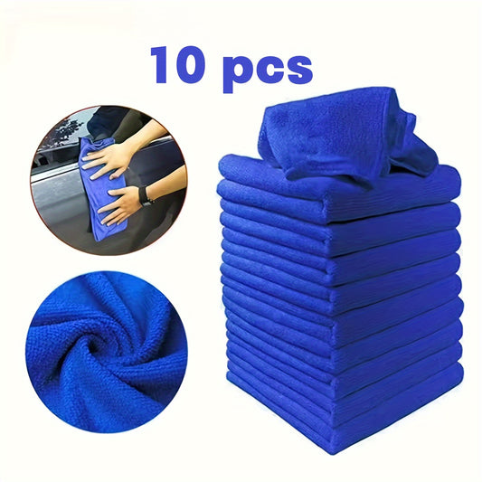 10 Pcs Car Wash Towel Cleaning Cloth Strong Water Absorption