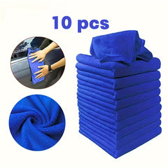 10 Pcs Car Wash Towel Cleaning Cloth Strong Water Absorption