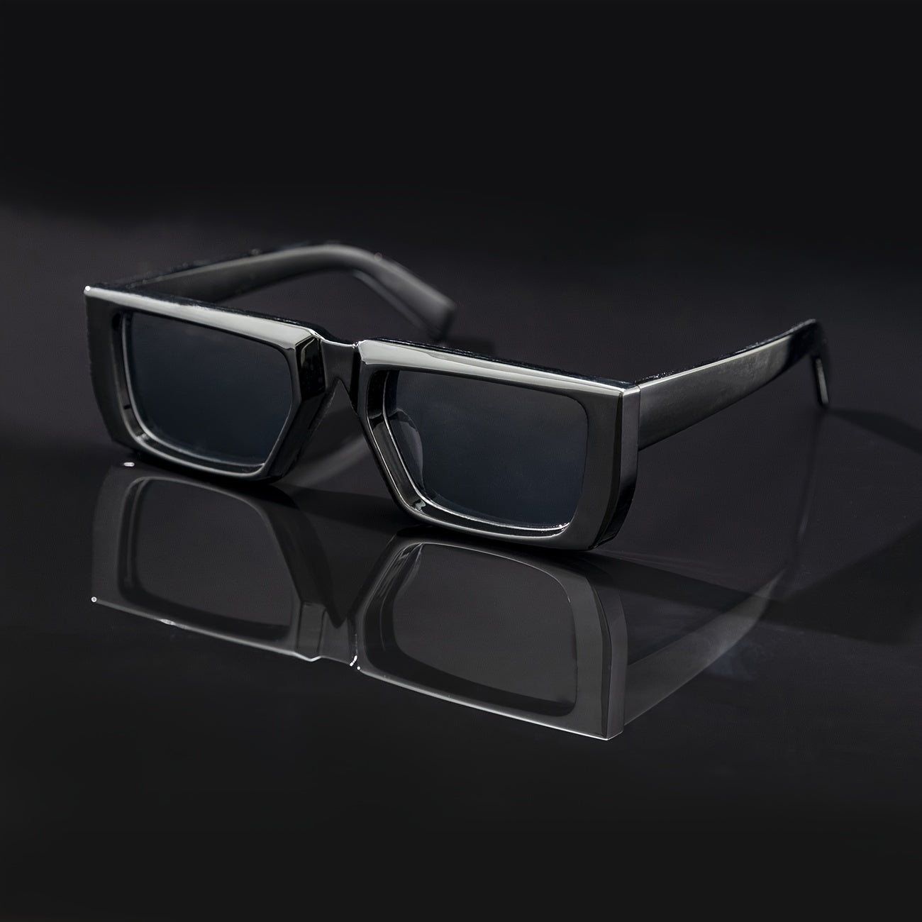 Women's Square Frame Sunglasses Translucent Sunscreen Glasses