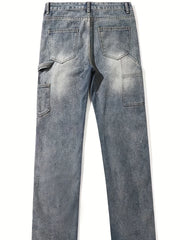 Men's Regular Fit Street Style Straight Leg Jeans