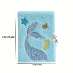 Mermaid Tail Notebook Soft Plush & Colorful