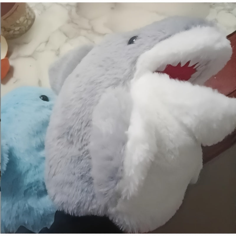 Interactive Little Shark Plush Toy with Mouth Opening Function