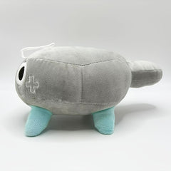 Expressive Grey Reptile Plush Toy for Gamers