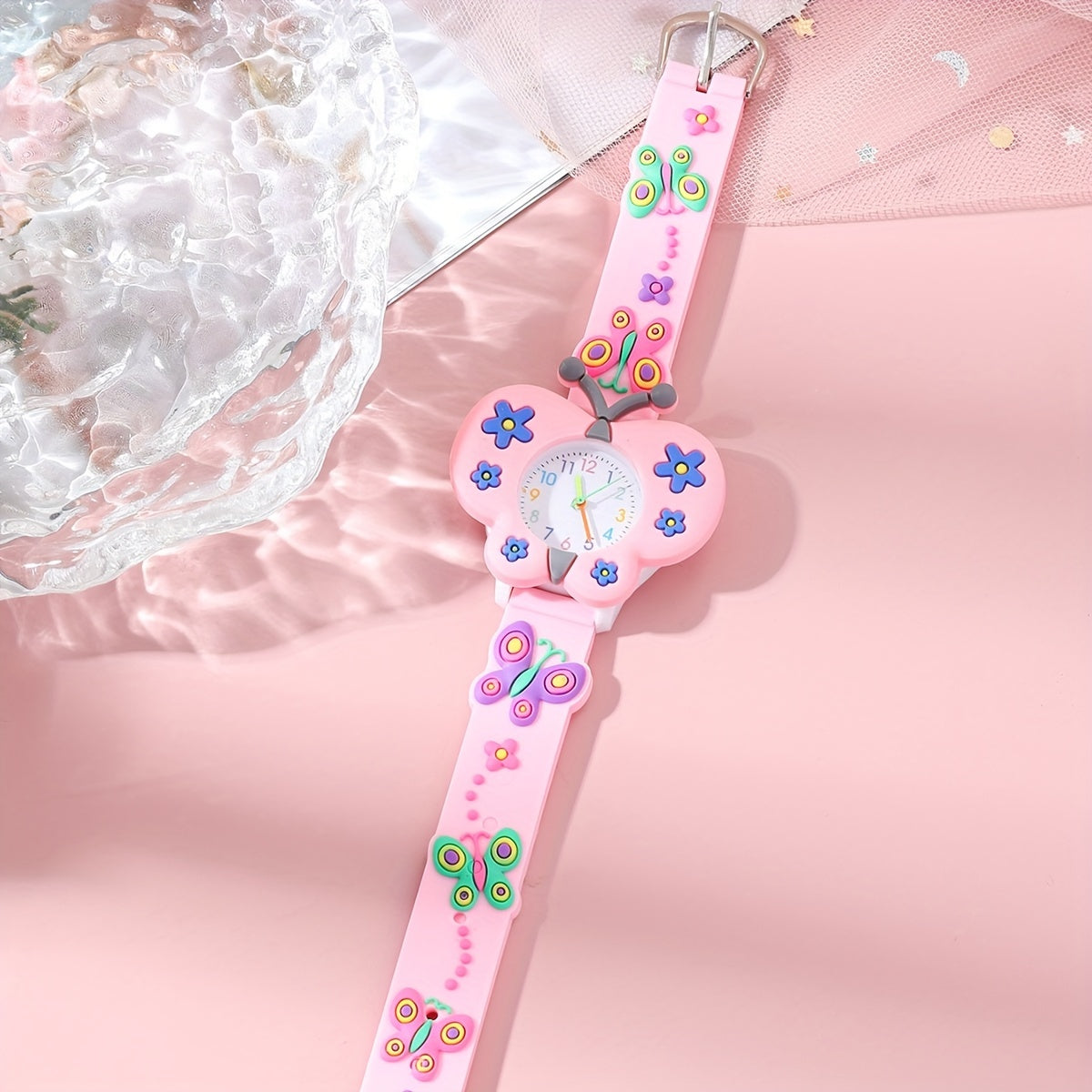Pink Butterfly Casual Small Fresh Watch