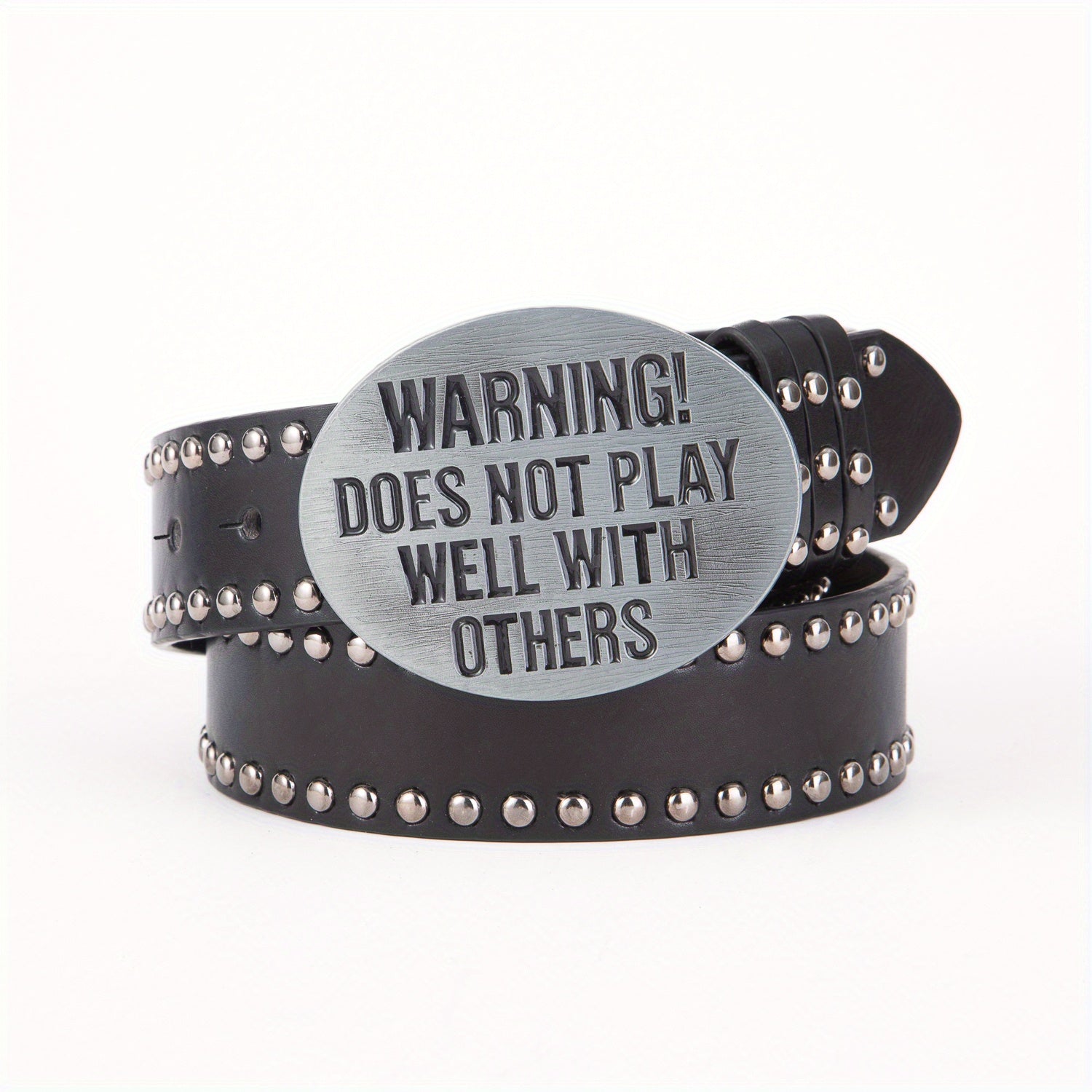Rock Style Men's Belt Rivet Punk Style Belt