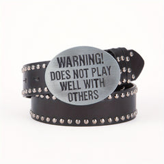 Rock Style Men's Belt Rivet Punk Style Belt
