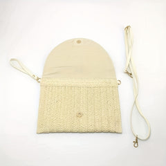 Straw Clutch Bag Boho Style Crossbody Handbag