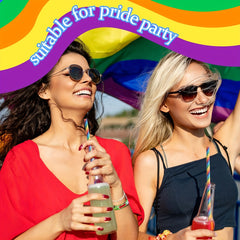 100 Rainbow Straws Bulk Colorful Drink Straws Cocktail Wedding Party