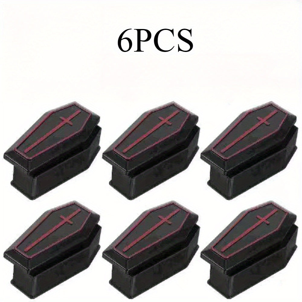Halloween Coffin Party Gift Trays 7 Mini Coffin Decorations for Halloween Easter