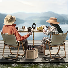 Folding Egg Roll Table Portable Picnic Table for Camping