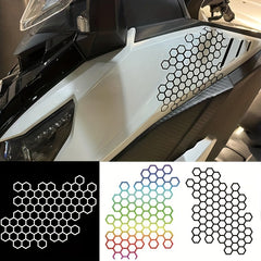 Honeycomb Shaped Waterproof Motorcycle Sticker Decal