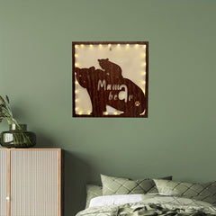 LED Creative Wooden Board Butterfly Series Hanging Light