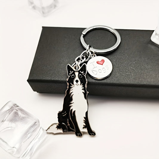 Shepherd Dog Keychain Pendant for Car Keys Backpacks Wallets