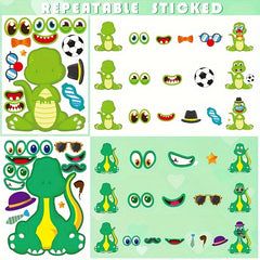 DIY Dinosaur Party Sticker Kit