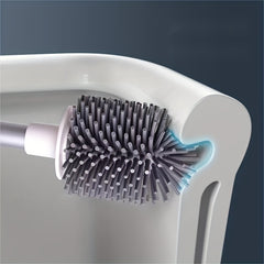 Toilet Brush With Holder No Dead Corner Bathroom Cleaning Brush