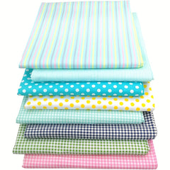 8pcs Multicolor Patchwork Fabric Cotton Sewing Floral DIY Doll