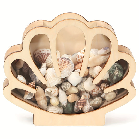 Vintage Shell Shaped Storage Box Ideal for Seashells Jewelry and Decor