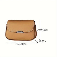 Women's Leather Handbag - Light Brown Tote with Detachable Shoulder Strap