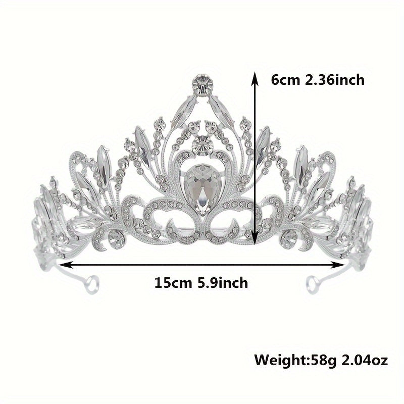 Crystal Tiaras and Crowns for Women Bridal Wedding Headpiece