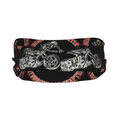 Unisex Motorcycle Skull Headband Red