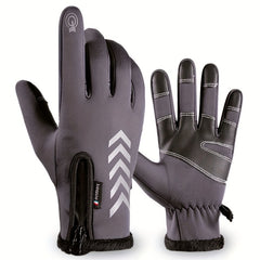 1Pair Waterproof Non-slip Touch Screen Gloves for Outdoor Activities