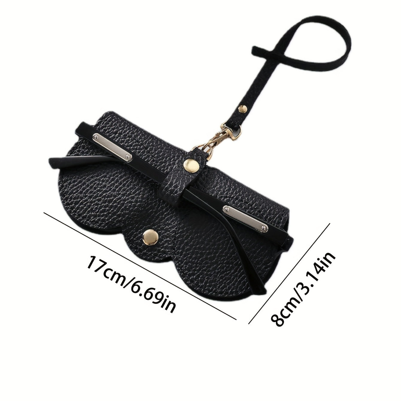 Lychee Embossed Glasses Bag Cover Sunglasses Reading Glasses Pouch Case