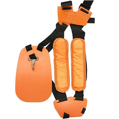 Adjustable Double Shoulder Mower Nylon Belt, Orange