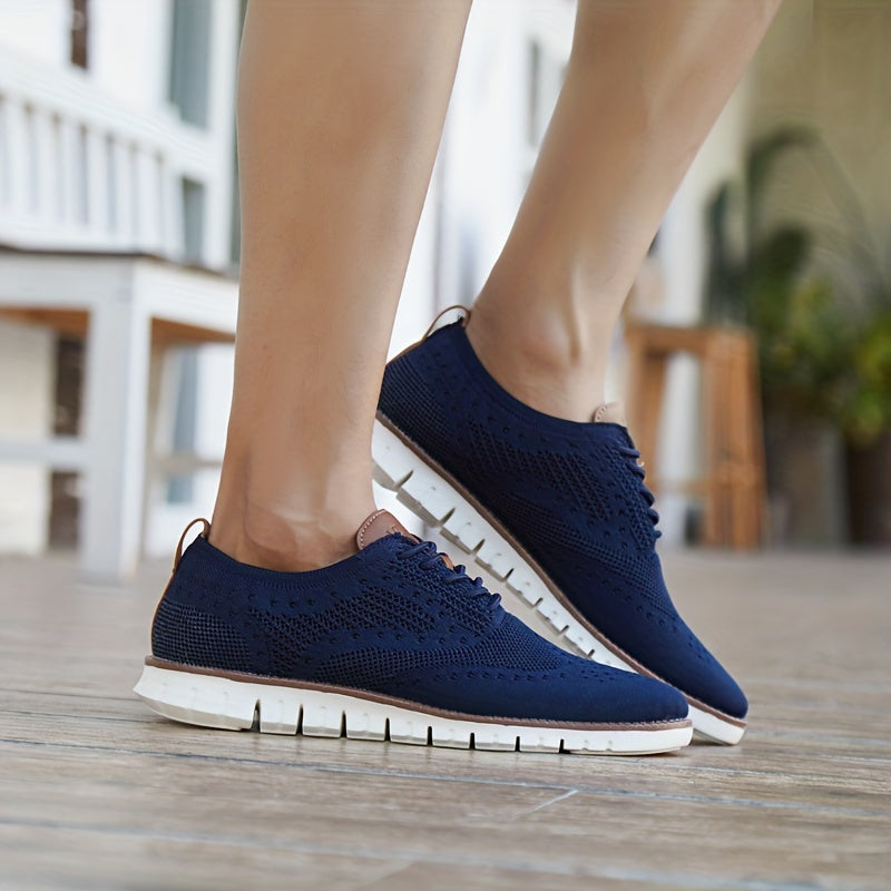 Men's Breathable Mesh Casual Oxford Shoes