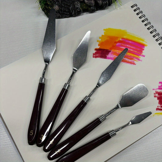 6pcs Tabletop Easel & Palette Paint Set for Mixing Paints Angle Painting