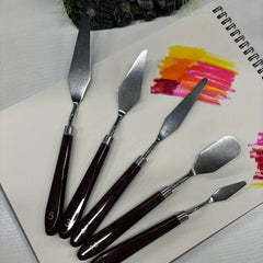 6pcs Tabletop Easel & Palette Paint Set for Mixing Paints Angle Painting