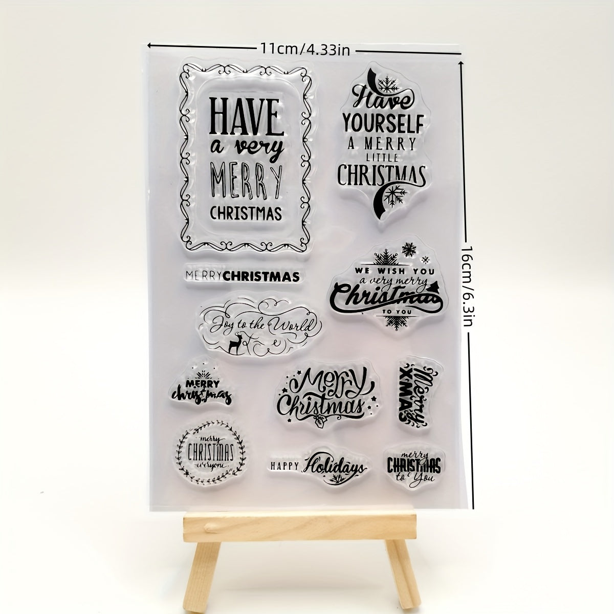 Christmas Word DIY Silicone Transparent Stamp
