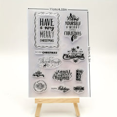 Christmas Word DIY Silicone Transparent Stamp