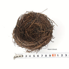 Rattan Bird's Nest with Quail Egg Easter Decoration