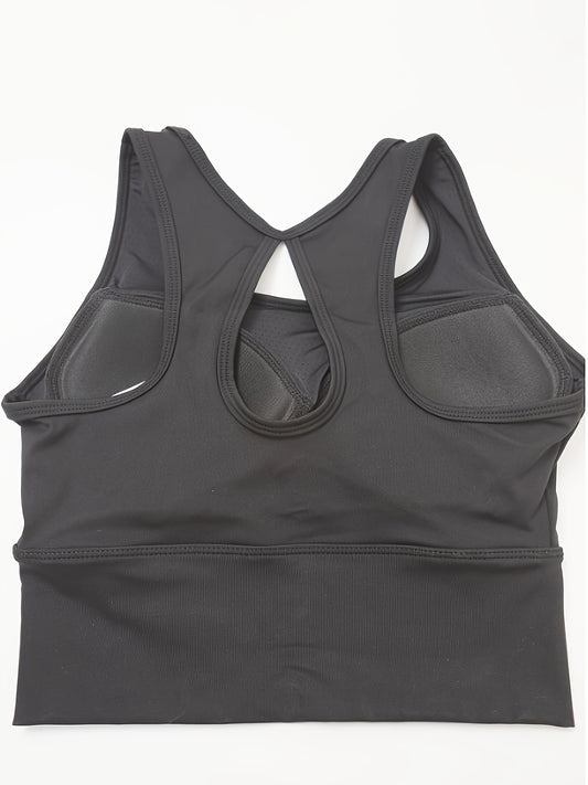 High Stretch Round Neck Sports Bra for Women