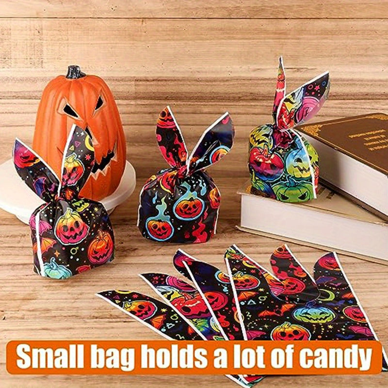 30pcs Halloween Candy Bags Trick Or Treat Bunny Shaped Pumpkins