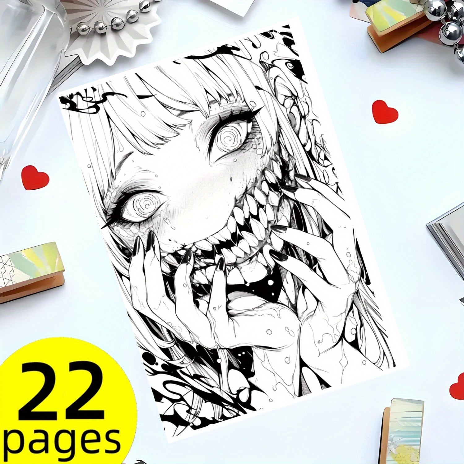 Terrifying Clowns Adult Coloring Book