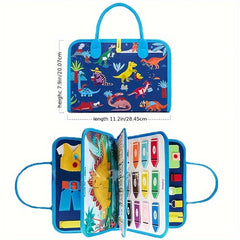 Dinosaur Adventure Felt Learning Board - Light Beige