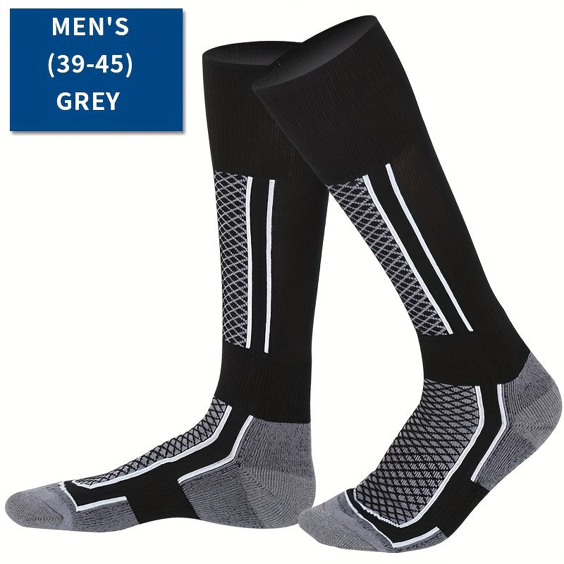 Winter Men's Ski Socks Plus Velvet Long Ski Socks