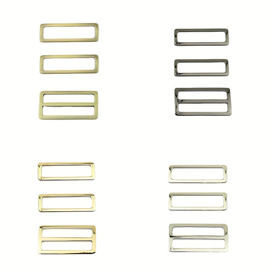 Adjustable Bag Strap Webbing Slide Buckles Metal Hook Clasp DIY Accessories