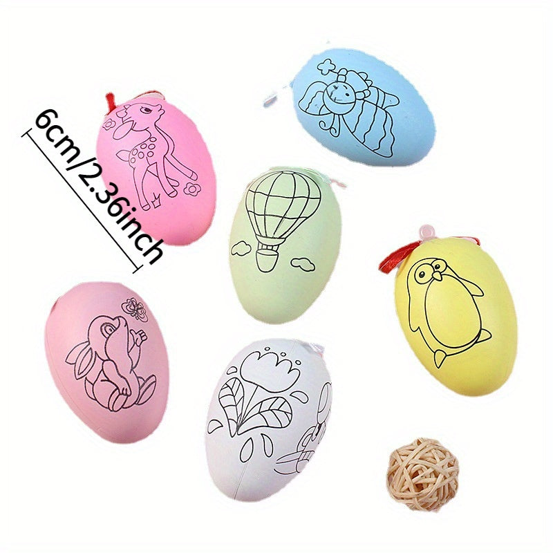 DIY Painted Eggs Christmas Street Stall Toys