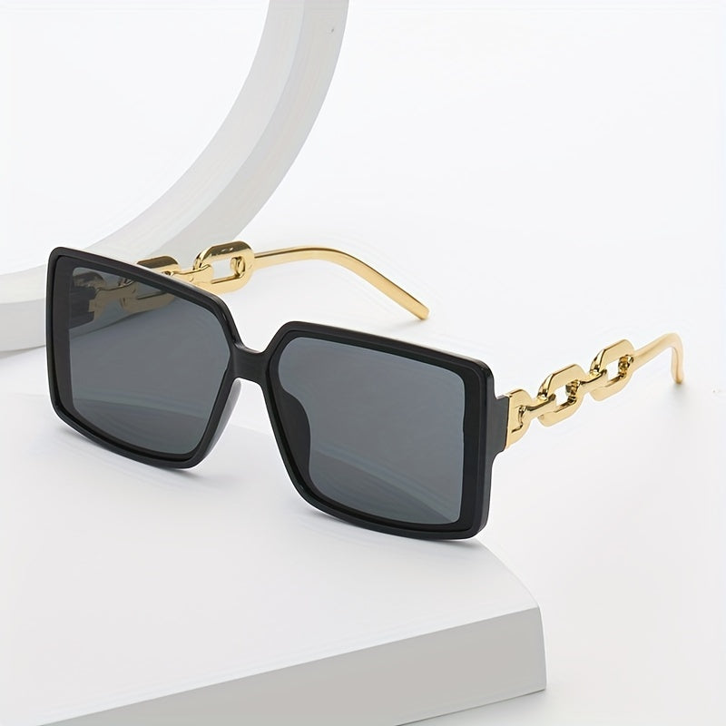 Oversized Square Frame Sunglasses UV400