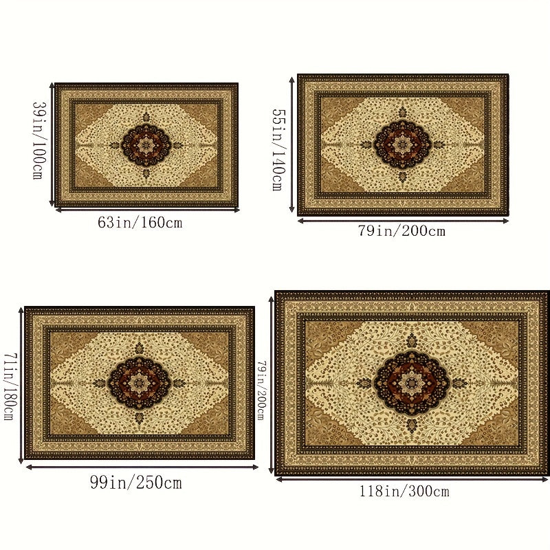 Vintage European Style Kitchen Rug Soft Land Blanket